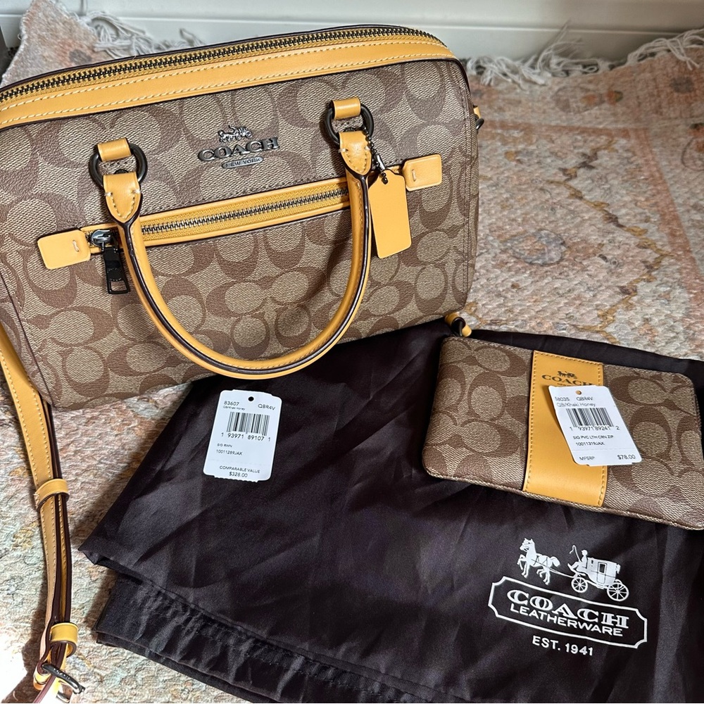 NWT Coach Rowan Logo Bag